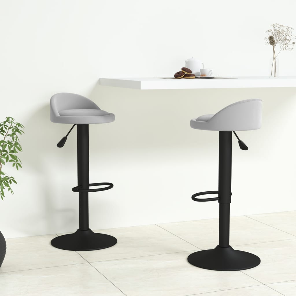 8720286519813_m_en_hd_1 Provira Barkrukken 2 st fluweel lichtgrijs - Image 1