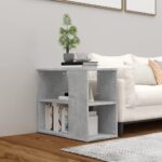 Provira Bijzetkast 60x30x50 cm bewerkt hout betongrijs