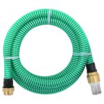 Provira Zuigslang met messing koppelingen 1,1'' 15 m PVC groen