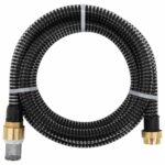 Provira Zuigslang met messing koppelingen 1,1'' 20 m PVC zwart