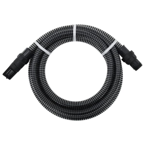 Provira Zuigslang met PVC koppelingen 1,1'' 10 m PVC zwart