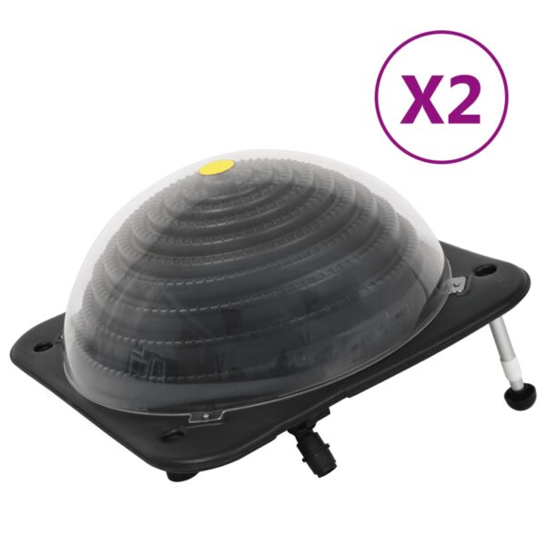 Provira Solarverwarmingen voor zwembad 2 st 75x75x36 cm HDPE aluminium