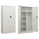 Provira Lockerkast 90x40x180 cm staal lichtgrijs