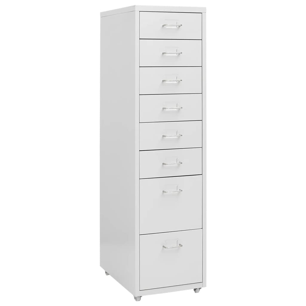 8720286588338_a_en_hd_1 Provira Ladeblok verrijdbaar 28x41x109 cm metaal grijs - Image 1