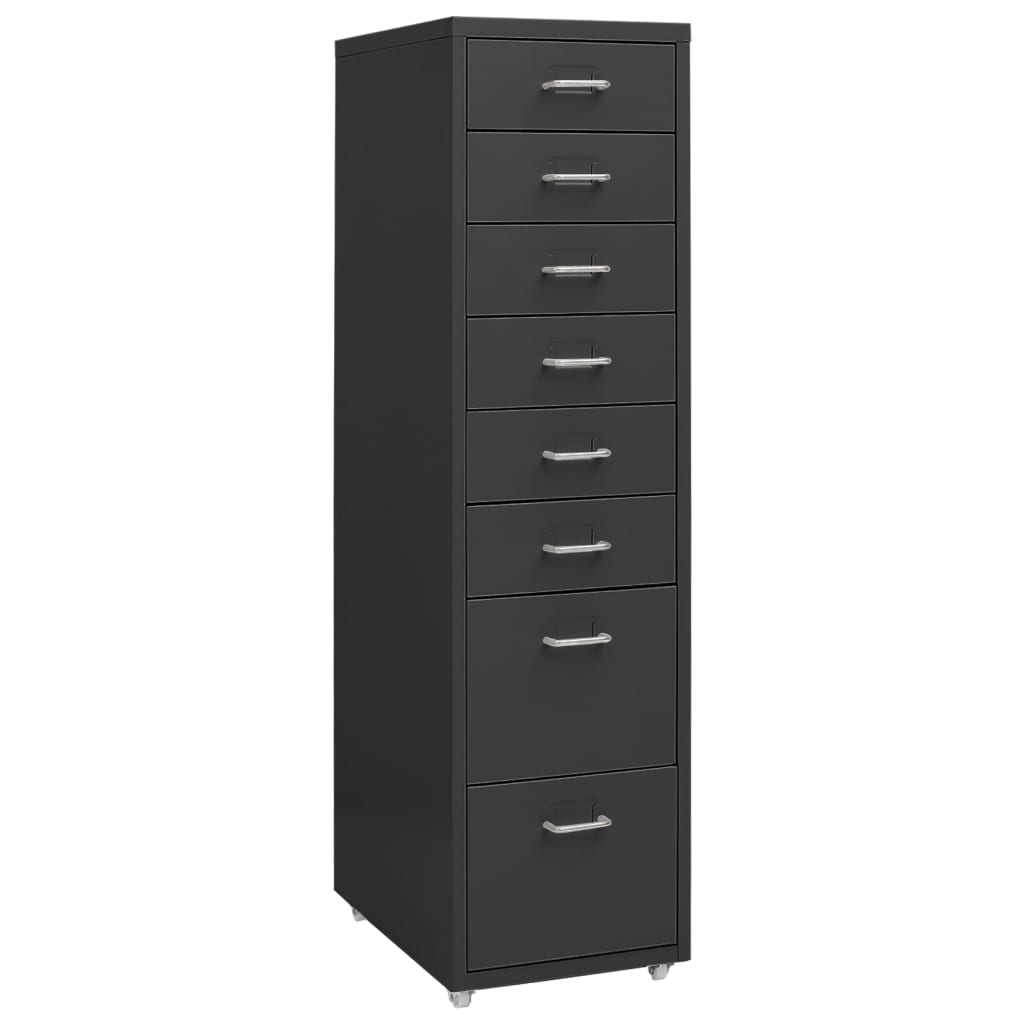 8720286588352_a_en_hd_1 Provira Ladeblok verrijdbaar 28x41x109 cm metaal antracietkleurig - Image 1