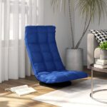 Provira Vloerstoel draaibaar stof blauw