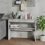 Provira Wandtafel 102x30x80 cm bewerkt hout betongrijs