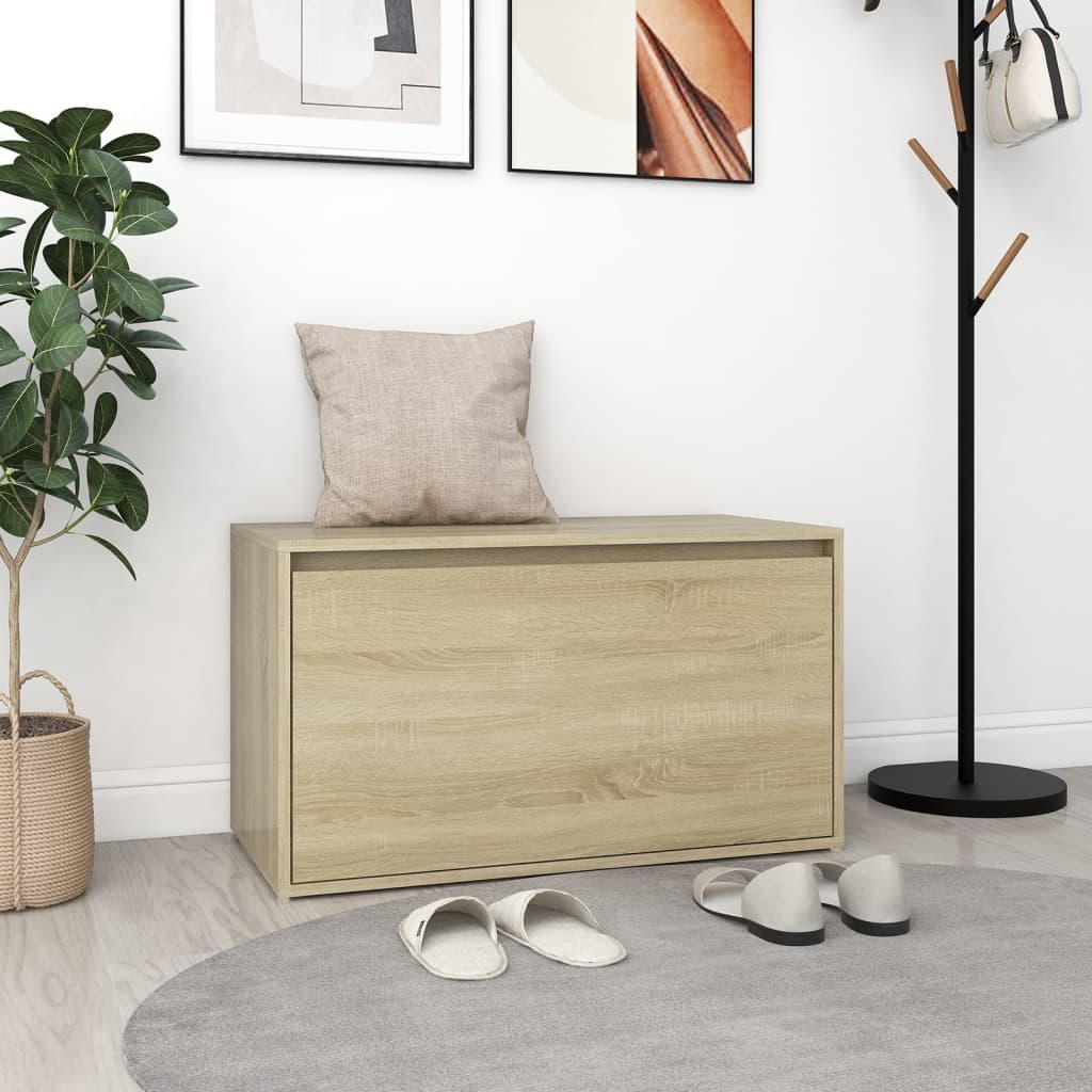 8720286642665_m_en_hd_1 Provira Halbank 80x40x45 cm bewerkt hout sonoma eikenkleurig - Image 1