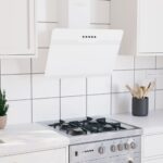 Provira Wandafzuigkap 60 cm staal en gehard glas wit