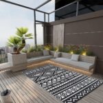 Provira Buitenkleed ARAKIL 120x180 cm polypropeen zwart