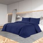 Provira Dekbedovertrekset 260x220 cm katoen marineblauw