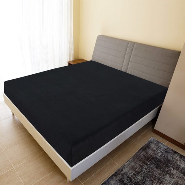 Provira Hoeslakens 2 st jersey 140x200 cm katoen zwart