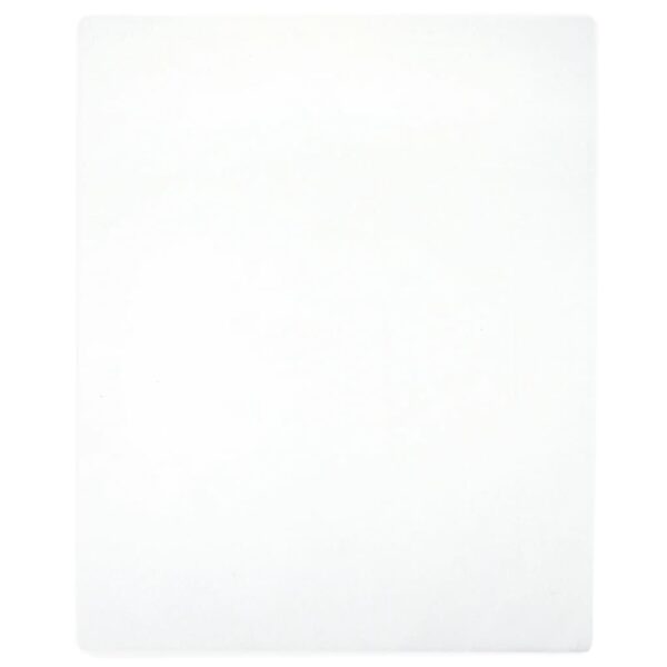 Provira Hoeslaken jersey 160x200 cm katoen wit