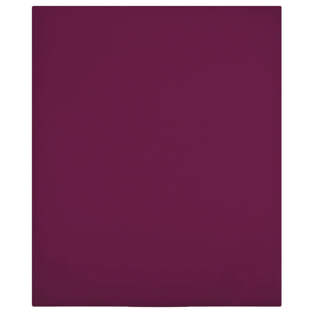 8720286658741_a_en_hd_1 Provira Hoeslakens 2 st jersey 100x200 cm katoen bordeauxrood - Image 1