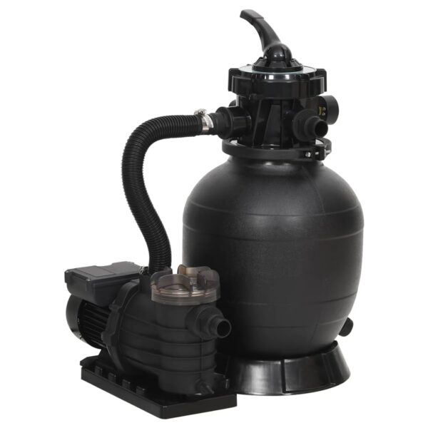 Provira Zwembadzandfilter met voorfilter zwart