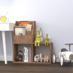 Provira Kindertijdschriftenrek 71x30x78,5 cm bewerkt hout sonoma eiken