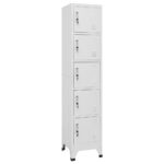 Provira Lockerkast 38x40x180 cm staal lichtgrijs