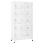 Provira Lockerkast 90x40x180 cm staal lichtgrijs