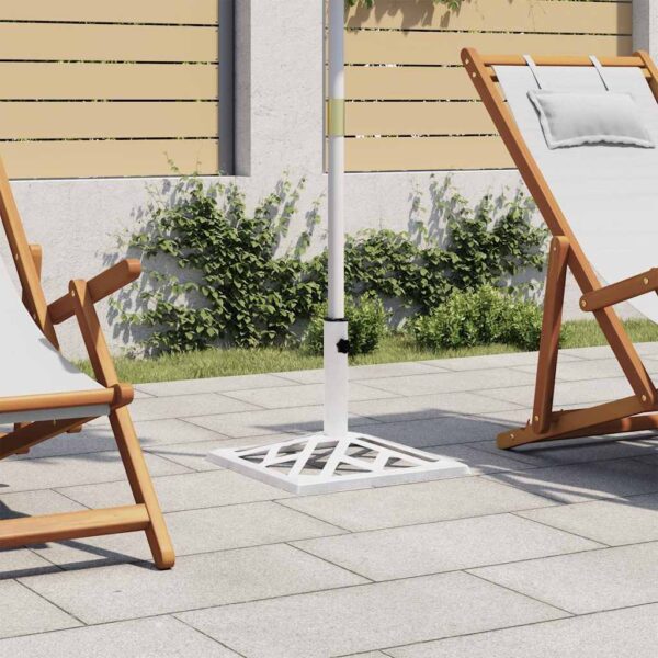 Provira Parasolvoet 44x44x31 cm gietijzer wit