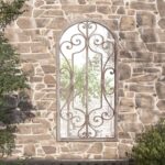 Provira Tuinspiegel 70x30 cm ijzer zandkleurig