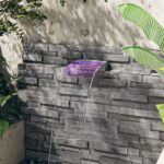 Provira Watervaloverlaat met RGB LED's 30 cm roestvrij staal