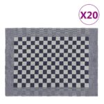 Provira Keukendoeken 20 st 50x70 cm katoen blauw en wit