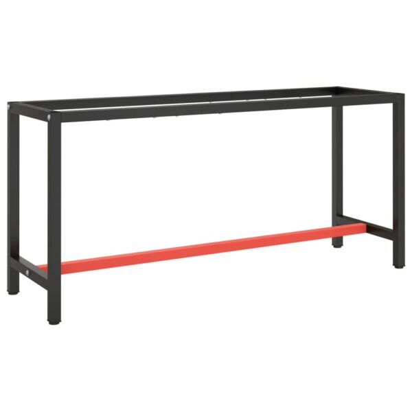 Provira Werkbankframe 170x50x79 cm metaal matzwart en matrood