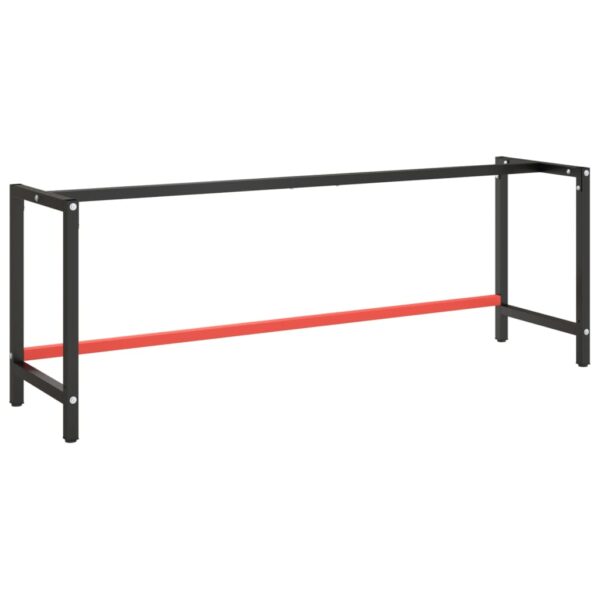 Provira Werkbankframe 220x57x79 cm metaal matzwart en matrood