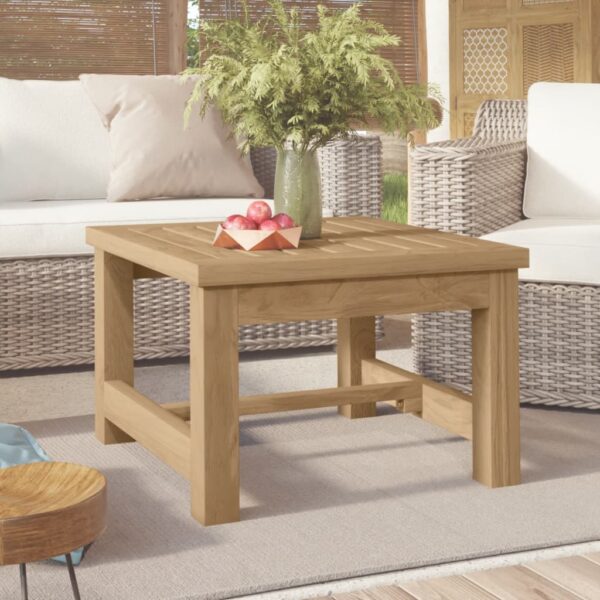 Provira Salontafel 45x45x30 cm massief teakhout