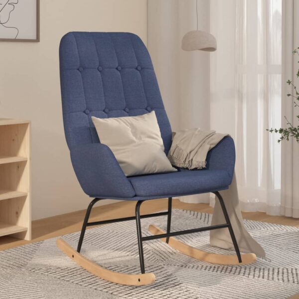 Provira Schommelstoel stof blauw