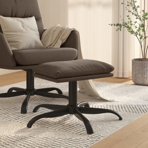 Provira Voetenbank 60x60x36 cm stof taupe