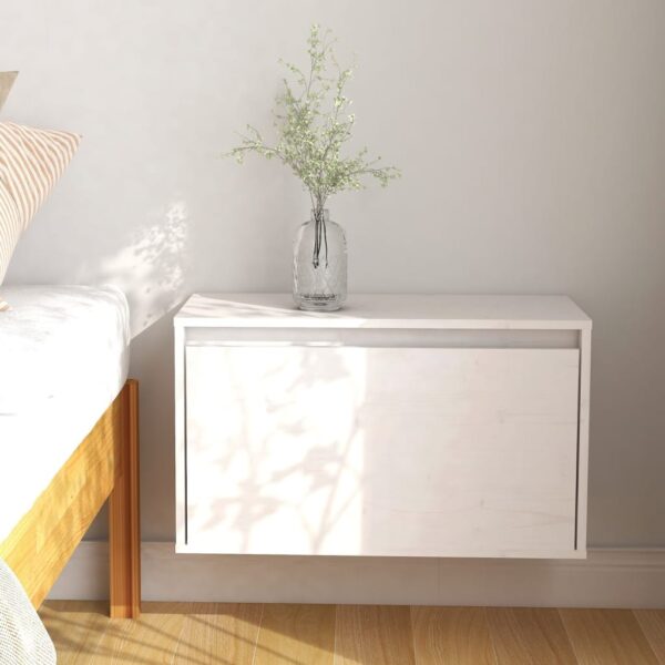 Provira Wandkast 60x30x35 cm massief grenenhout wit