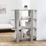 Provira Boekenkast/kamerscherm 100x30x123,5 cm betongrijs