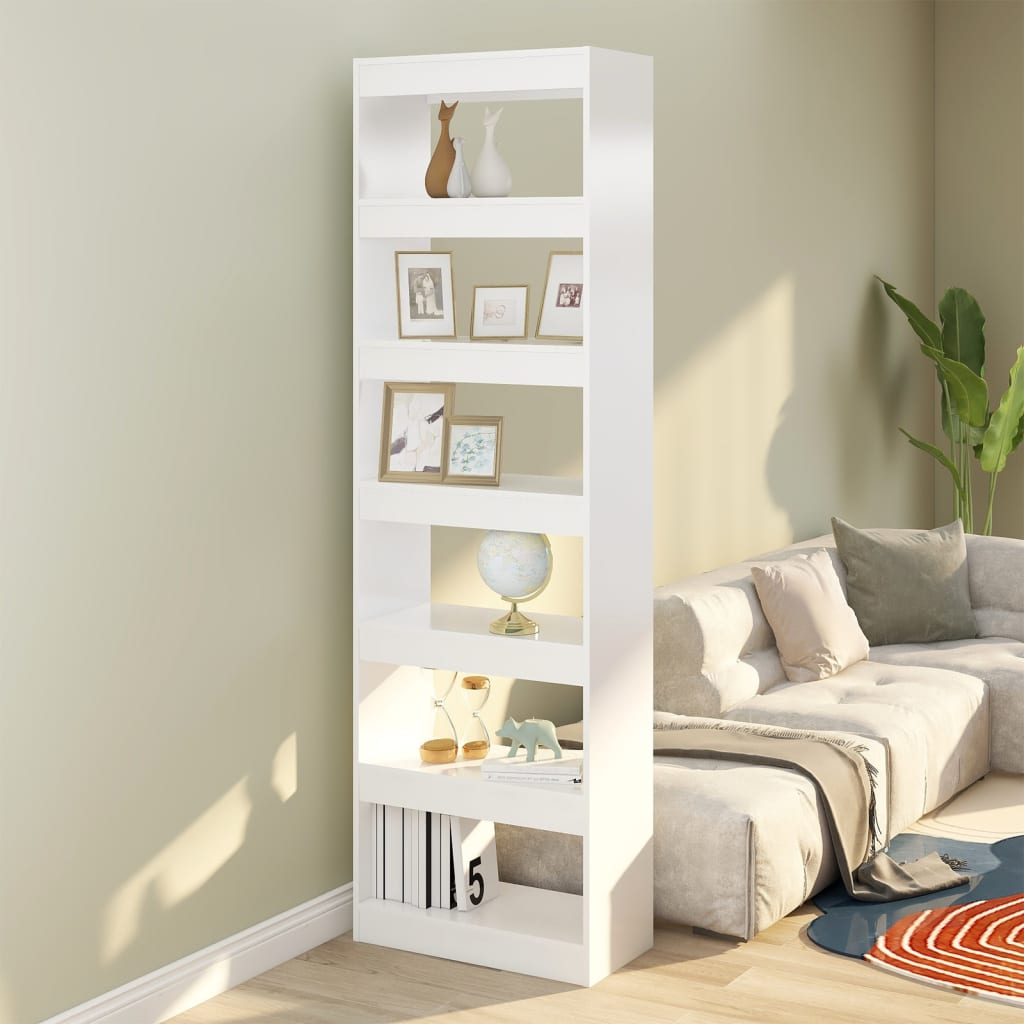 8720286843369_m_en_hd_1 Provira Boekenkast/kamerscherm 60x30x198 cm wit - Image 1