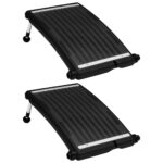 Provira Zwembadverwarmingspaneel solar 2 st gebogen 72,5x46 cm