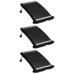 Provira Zwembadverwarmingspaneel solar 3 st gebogen 72,5x46 cm
