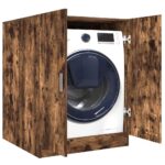Provira Wasmachinekast 71x71,5x91,5 cm gerookt eikenkleurig