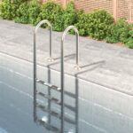 Provira Zwembadladder 54x38x184,5 cm 304 roestvrij staal