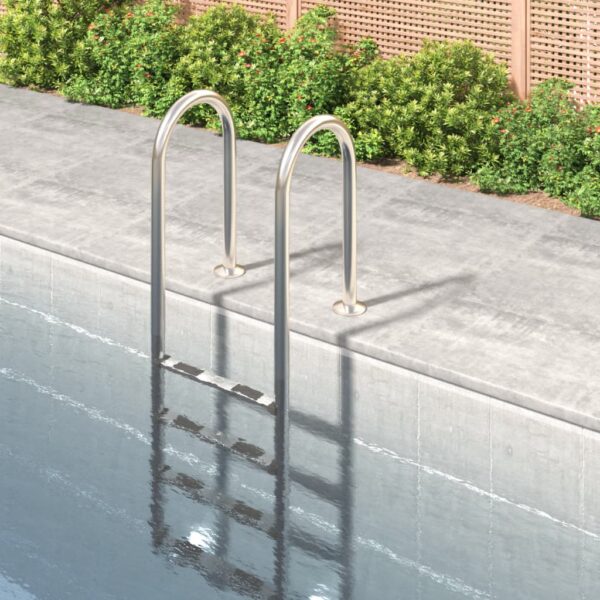 Provira Zwembadladder 54x38x184,5 cm 304 roestvrij staal