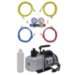 Provira Vacuümpomp 100 L/min met 4-voudige manometerset