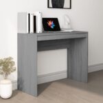 Provira Bureau 90x40x72 cm bewerkt hout grijs sonoma eikenkleurig
