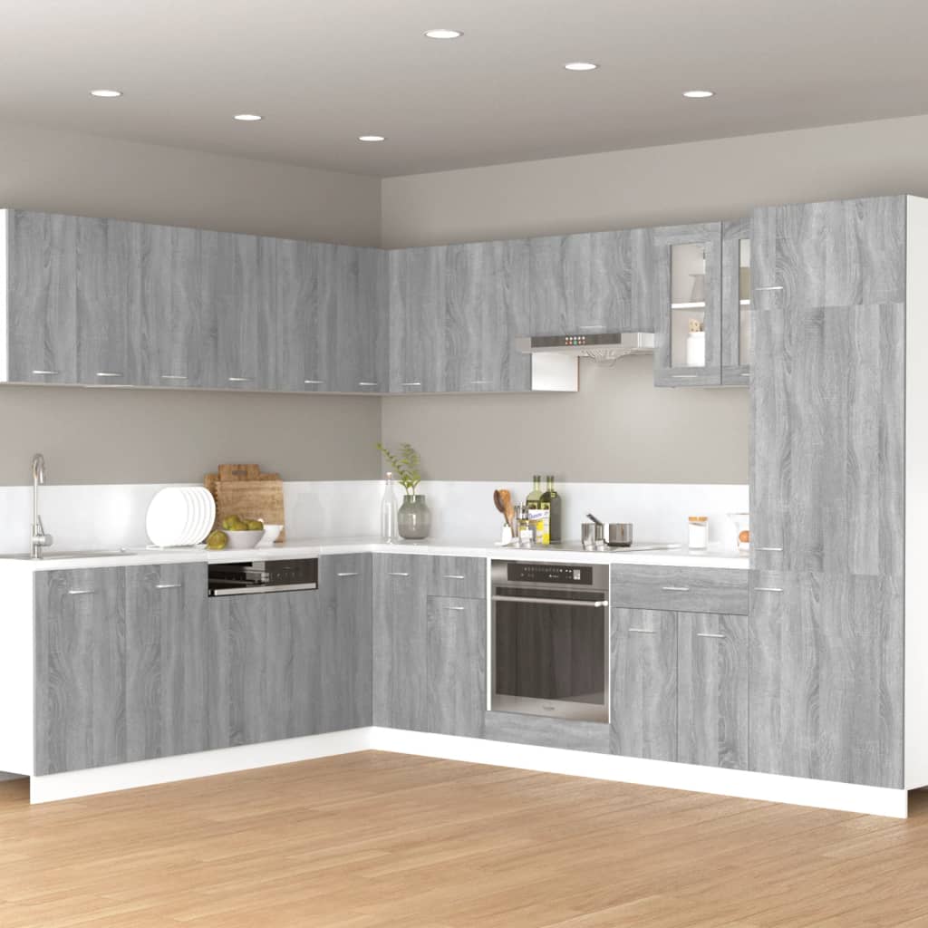 8720286954850_m_en_hd_1 Provira Hangkast Lyon 60x31x40cm bewerkt hout grijs sonoma eikenkleurig - Image 1