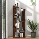 Provira Boekenkast 48x25,5x140 cm bewerkt hout bruin eikenkleur