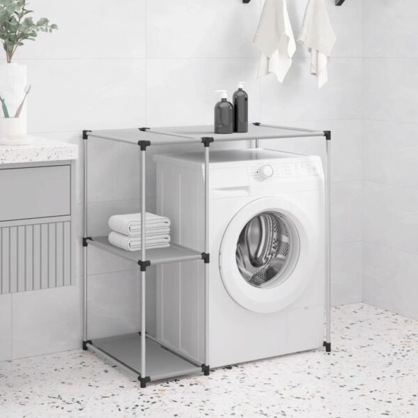 Provira Opbergrek voor boven wasmachine 87x55x90,5 cm ijzer grijs