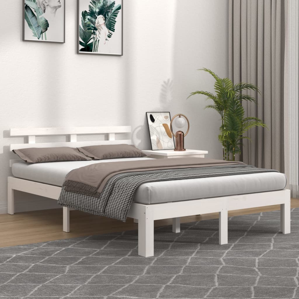 8720286996706_m_en_hd_1 Provira Bedframe massief hout wit 120x190 cm - Image 1
