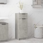 Provira Badkamerkast 32x34x90 cm bewerkt hout betongrijs