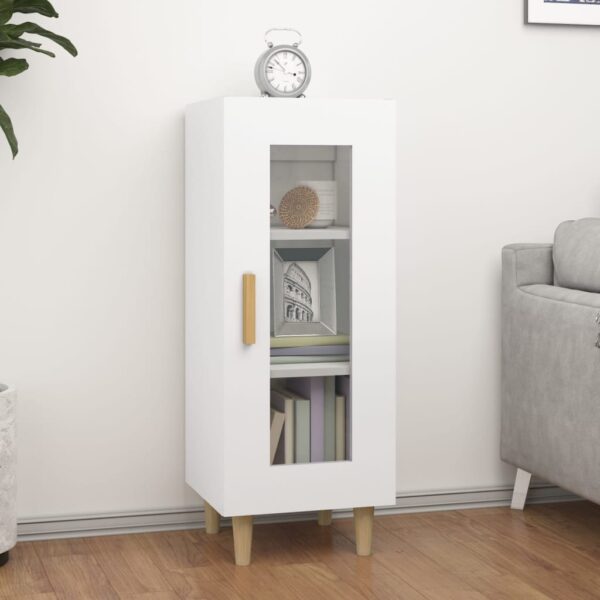 Provira Dressoir 34,5x34x90 cm bewerkt hout hoogglans wit