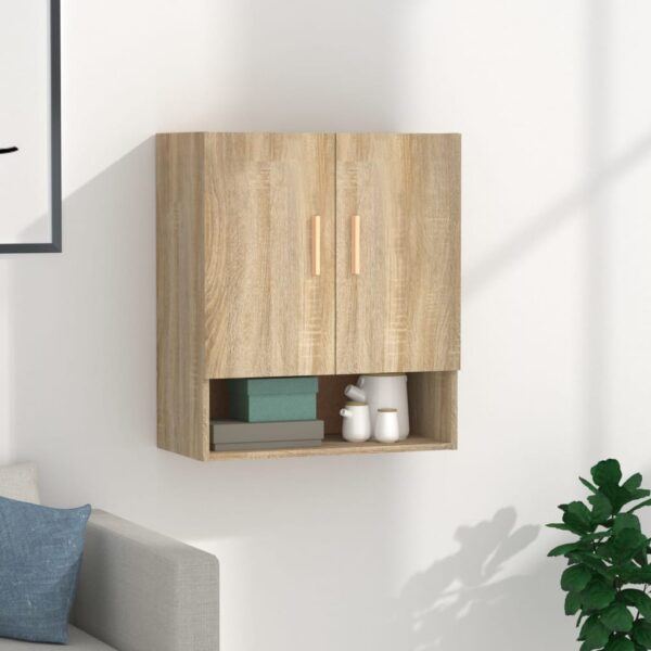 Provira Wandkast 60x31x70 cm bewerkt hout sonoma eikenkleurig