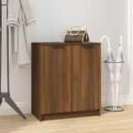 Provira Schoenenkast 59x35x70 cm bewerkt hout bruin eikenkleur