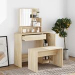 Provira Kaptafelset 86,5x35x136 cm sonoma eikenkleurig